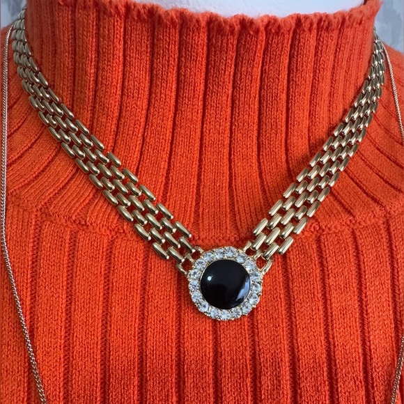 Necklace Jewelry Lot Elegant Glitz and Glam Gold and Silver Women's 8 Pieces - Picture 10 of 15